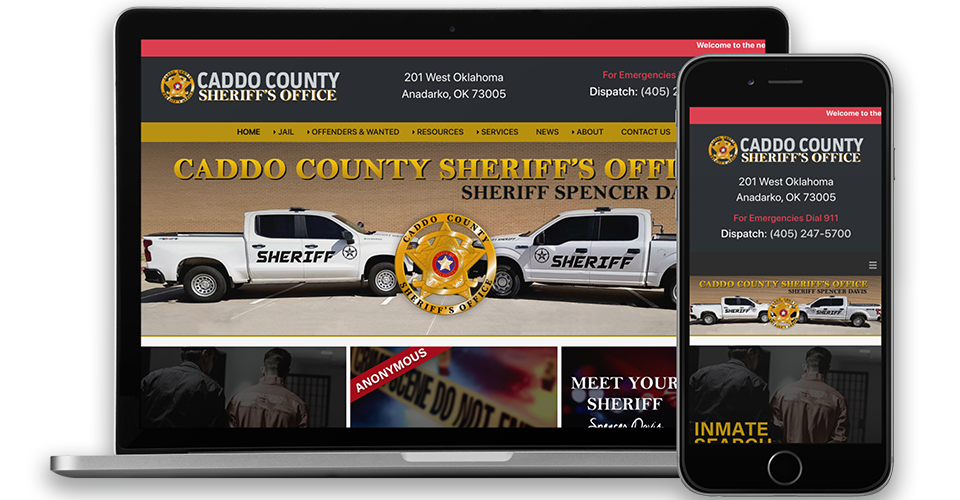 Caddo County Sheriff - OK website project