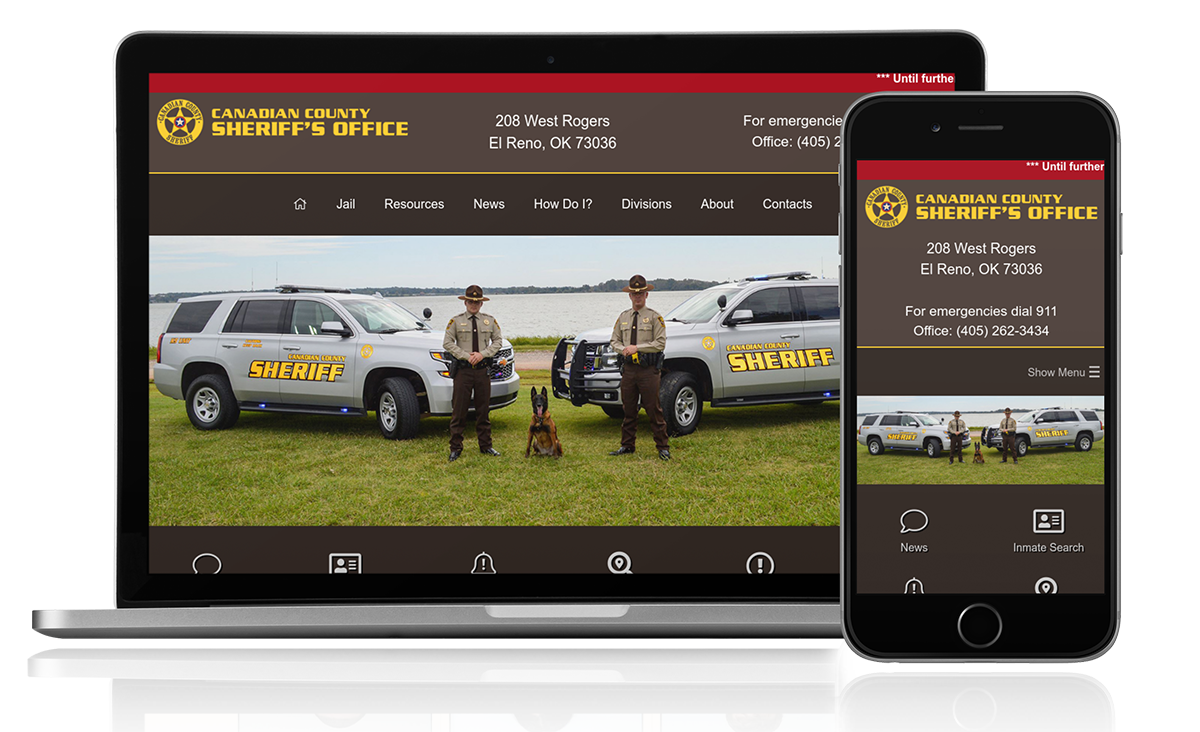 Canadian County Sheriff - OK website project
