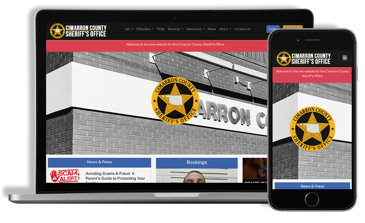 Cimarron County Sheriff website project