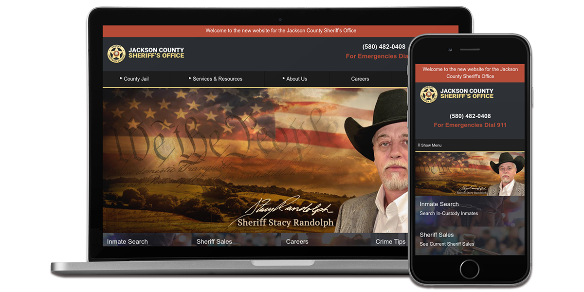 Jackson County Sheriff - Oklahoma website project